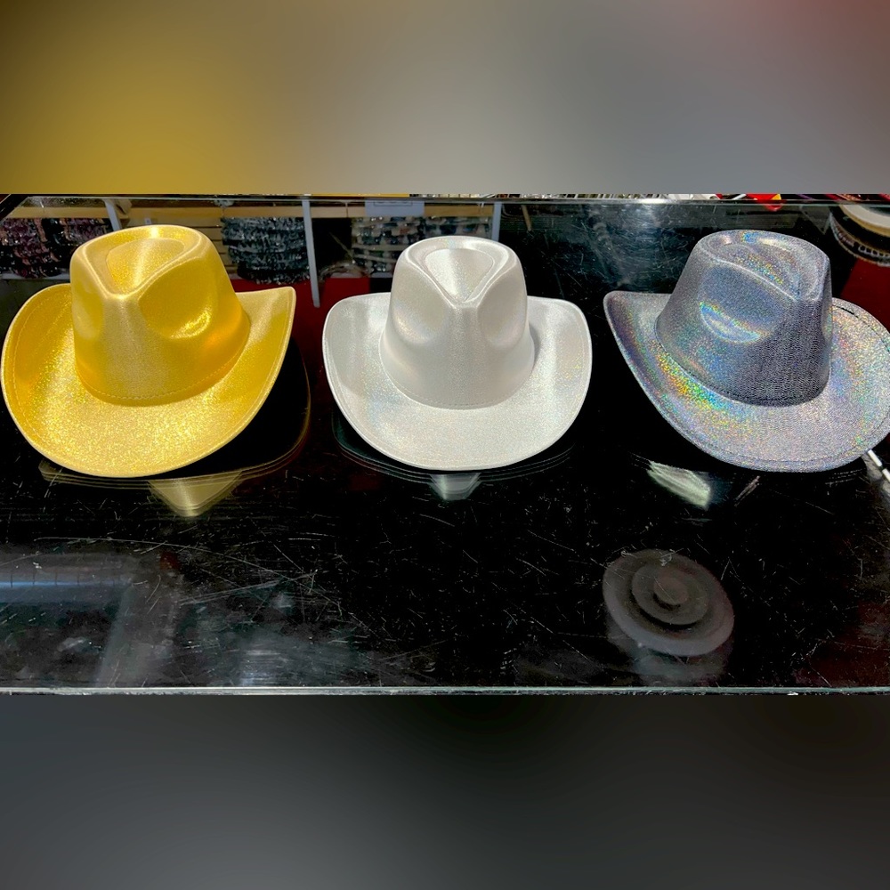 Sparkle cowgirl hats ⚠️GOLD ONLY LEFT⚠️